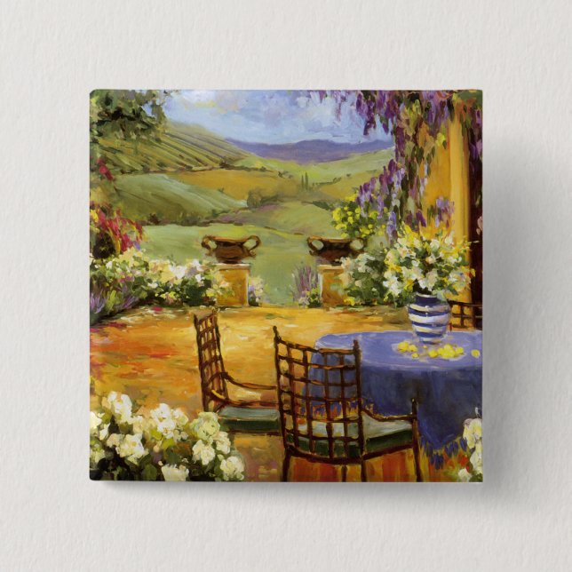 Countryside Terrace 15 Cm Square Badge (Front)