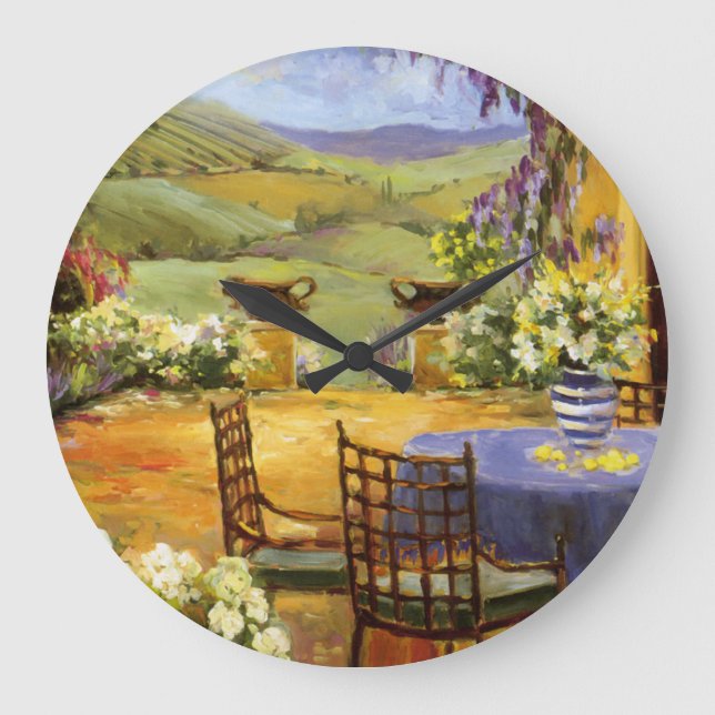 Countryside Terrace Large Clock (Front)