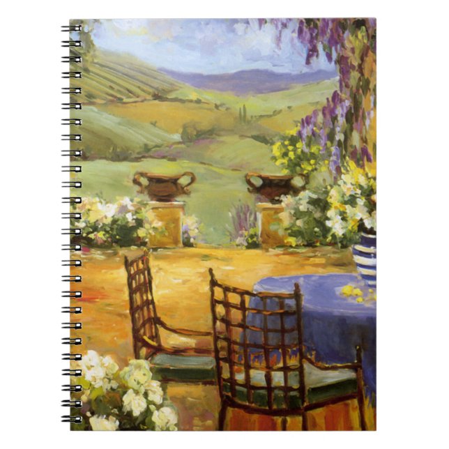 Countryside Terrace Spiral Notebook (Front)