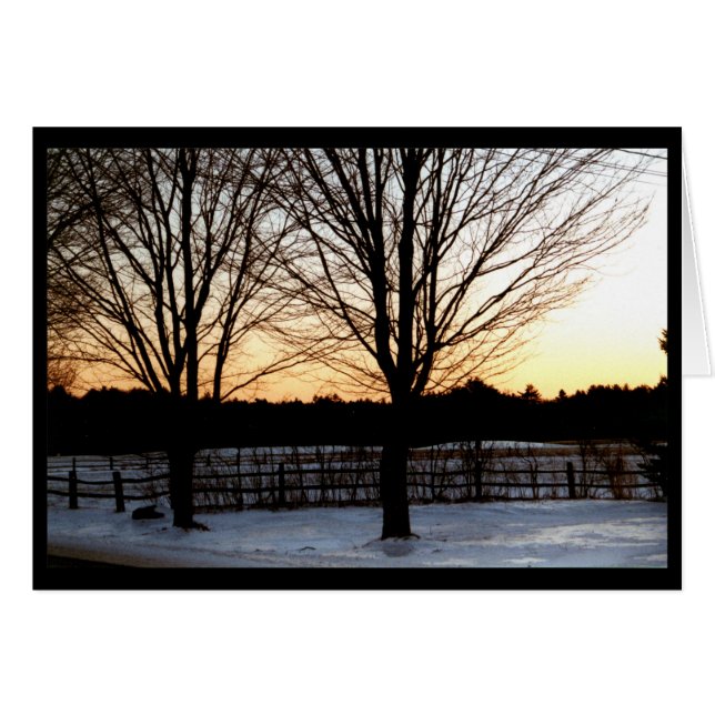 Countryside Winter Sunset (Front Horizontal)