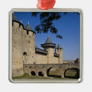 Counts Castle, Carcassonne, Aude, Languedoc, Metal Tree Decoration