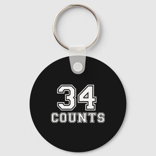 Counts President Donald Trump Team Biden Finally!  Key Ring (Front)