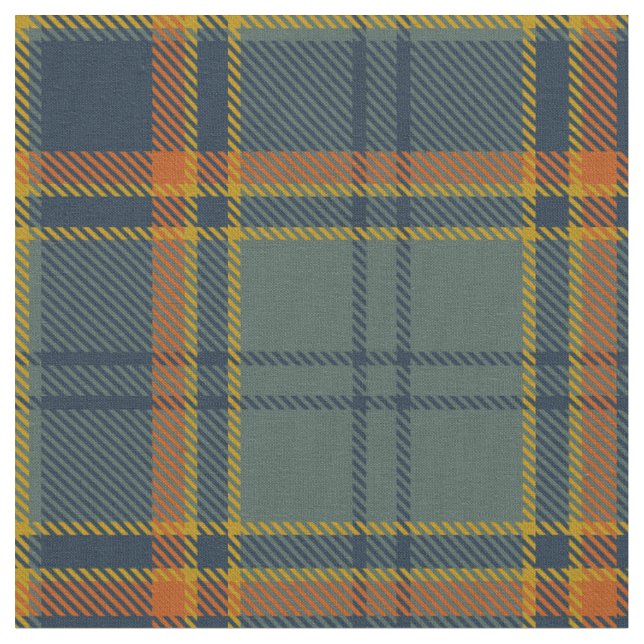 County Antrim Irish Tartan Fabric (Close Up)