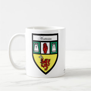 County Antrim Map & Crest Mugs
