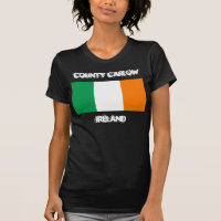 County Carlow, Ireland with Irish flag