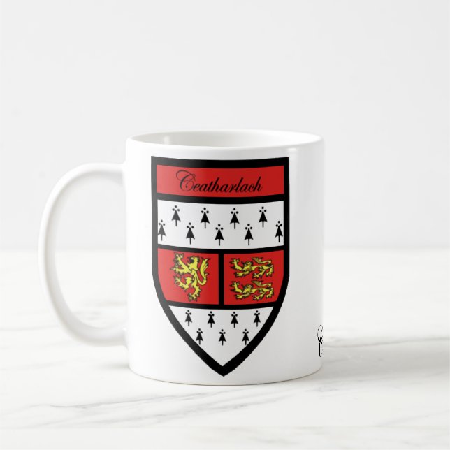 County Carlow Map & Crest Mugs (Left)