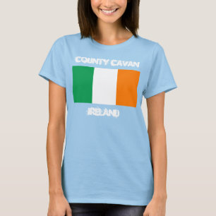 County Cavan, Ireland with Irish flag T-Shirt