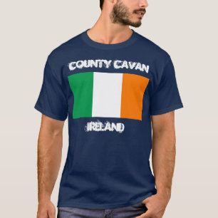 County Cavan, Ireland with Irish flag T-Shirt