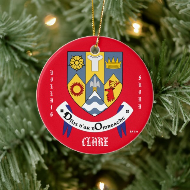 County Clare Ireland Circle Ornament (Tree)