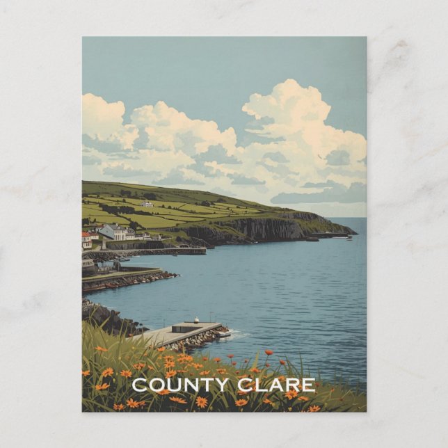 County Clare Ireland Postcard (Front)