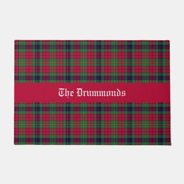 County Clare Tartan Customisable  Doormat (Front)