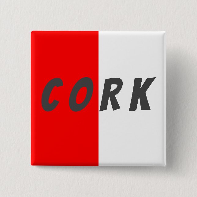County Cork  Flag Badge Button (Front)