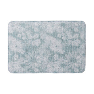 County Cottage Velvety Blue Daisy Bath Mat