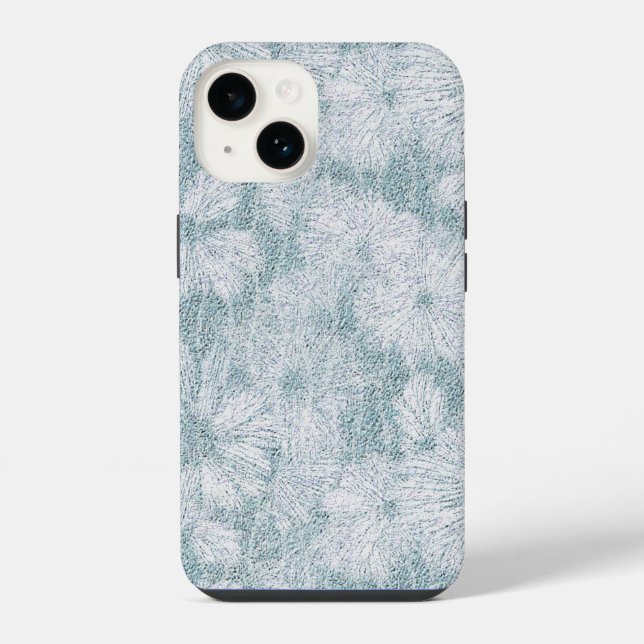 County Cottage Velvety Blue Daisy  iPhone Case (Back)