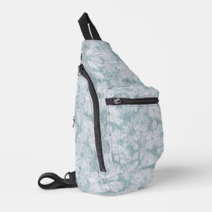 County Cottage Velvety Blue Daisy  Sling Bag