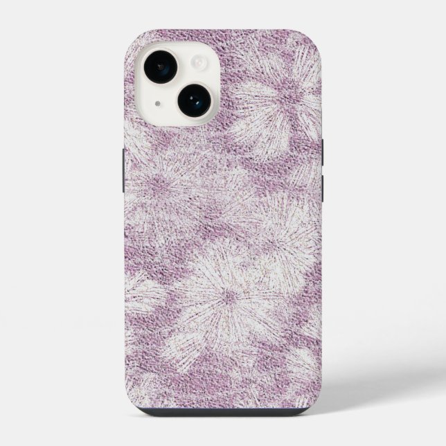 County Cottage Velvety Lilac Daisy iPhone Case (Back)