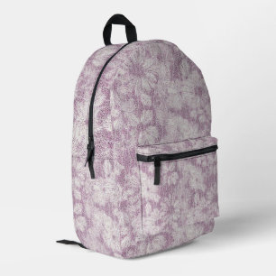 County Cottage Velvety Lilac Daisy Printed Backpack