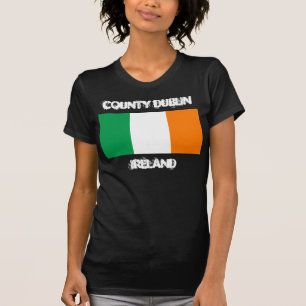 County Dublin, Ireland with Irish flag T-Shirt