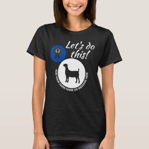 County Fair Livestock Market Boer Goat Dark T-Shirt