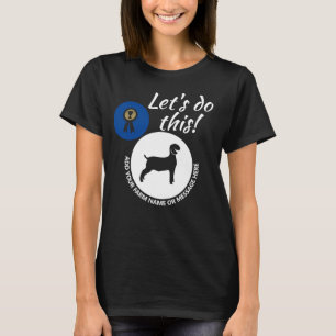 County Fair Livestock Market Wether Goat Dark T-Shirt