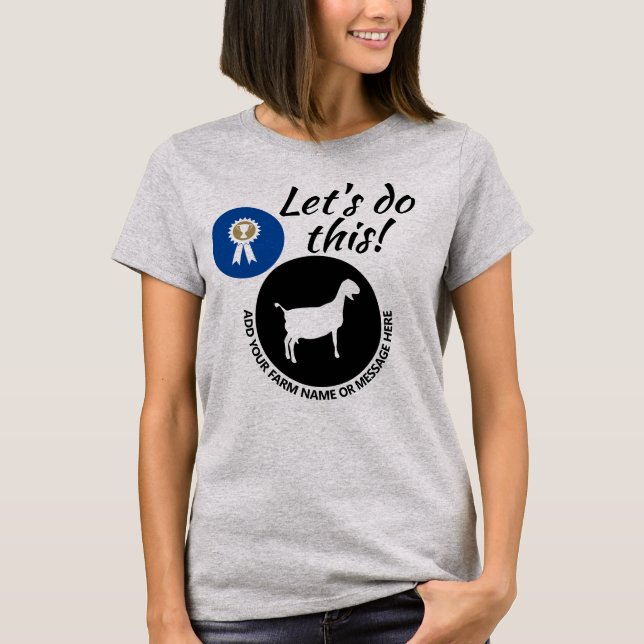 County Fair Livestock Nubian Dairy Goat Show T-Shirt (Front)