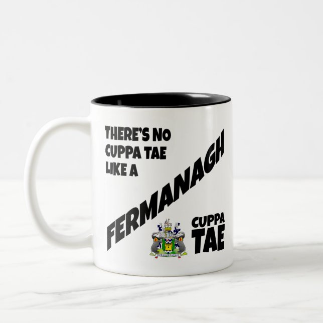 County Fermanagh Ireland  Two-Tone Coffee Mug (Left)