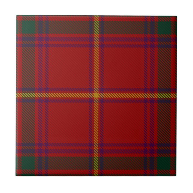 County Galway Irish Tartan Tile (Front)