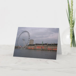 County Hall and the London Eye Greeting Card