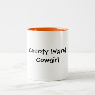 County Island Cowgirl Two-Tone Coffee Mug