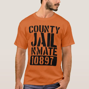 County Jail Inmate Funny Jail Halloween Costume T-Shirt
