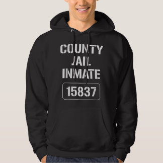 County Jail Orange Inmate Halloween Costume Hoodie