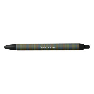 County Kerr Tartan Customisable Black Ink Pen
