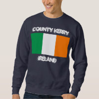 County Kerry, Ireland with Irish flag
