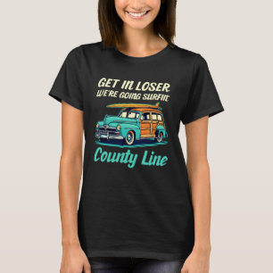 County Line Beach California Girl Women Men Vintag T-Shirt