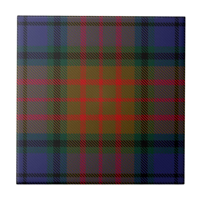 County Longford Irish Tartan Tile (Front)