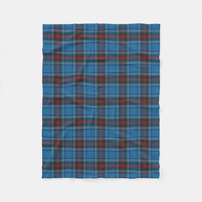 County Louth Irish Tartan Fleece Blanket (Front)