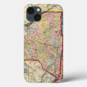 County Map Of The States Of New York iPhone 13 Case