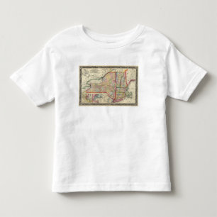 County Map Of The States Of New York Toddler T-Shirt