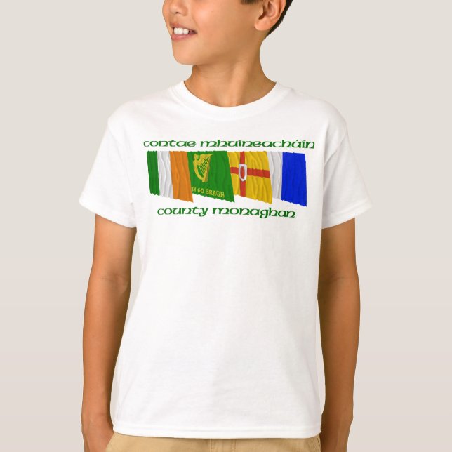 County Monaghan Flags T-Shirt (Front)