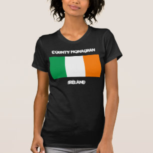County Monaghan, Ireland with Irish flag T-Shirt