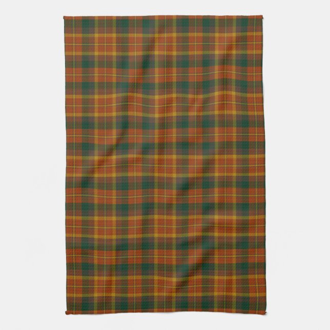 County Monaghan Irish Tartan Tea Towel (Vertical)