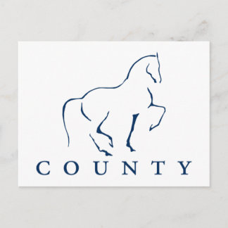 COUNTY SADDLERY DRESSAGE POSTCARD