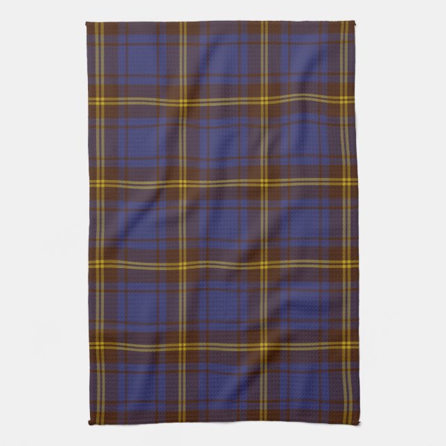 County Sligo Irish Tartan Tea Towel (Vertical)