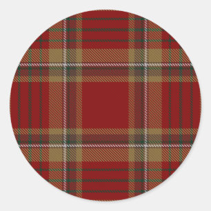 County Tyrone Irish Tartan Classic Round Sticker