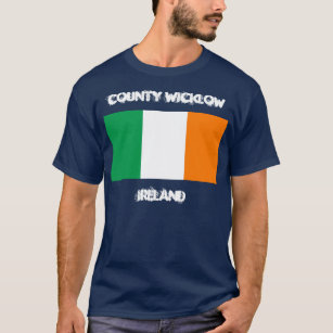 County Wicklow, Ireland with Irish flag T-Shirt