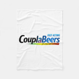 Couplabeers Couple Of Beers Funny Meme Fast Acting Fleece Blanket