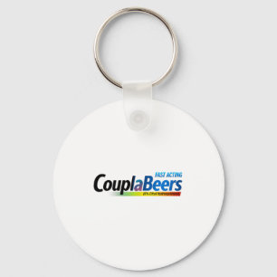 Couplabeers Couple Of Beers Funny Meme Fast Acting Key Ring