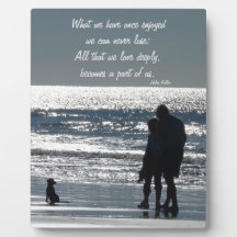 Couple and Their Dog by the Ocean - Personalizable