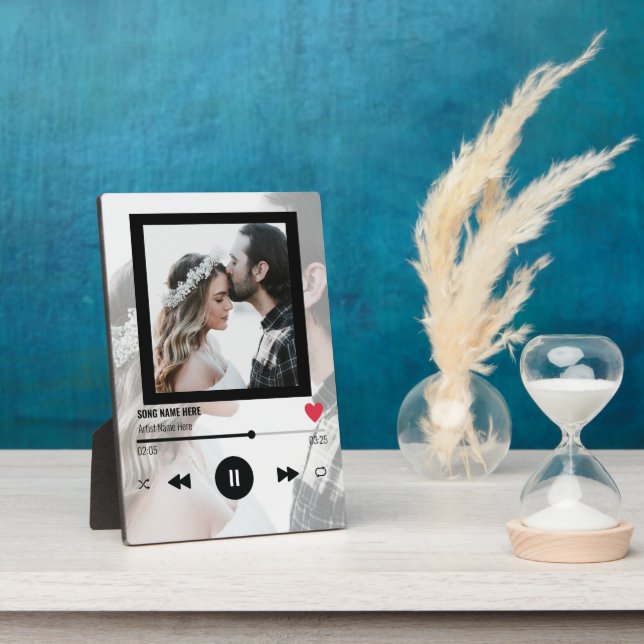 Couple Anniversary Favourite Song Unique Gift Love Plaque (Side)