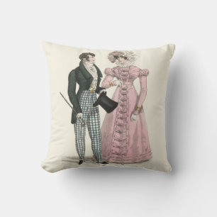 Couple Antique Wedding 1823 Man Woman Fashion Cushion